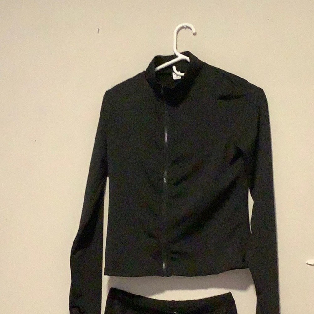 SHEIN Black Bomber Jacket with High Collar